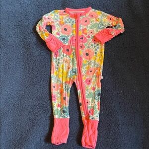 Little Sleepies Colorful Floral Footie